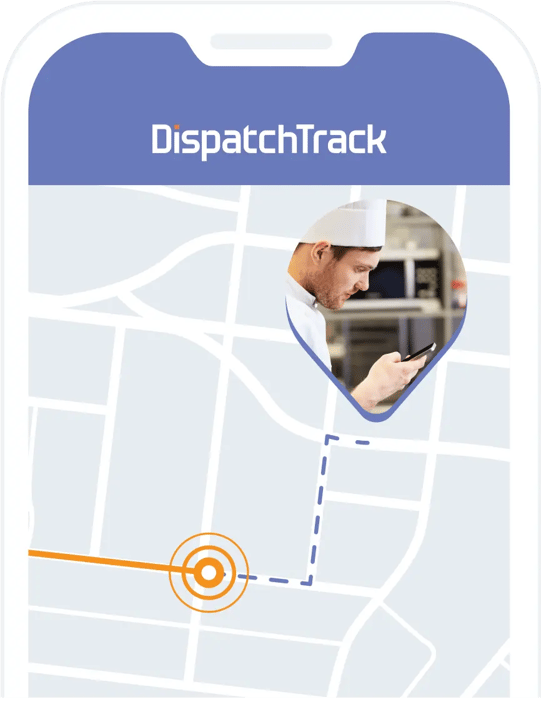 A mobile device showing how customers can track their deliveries
