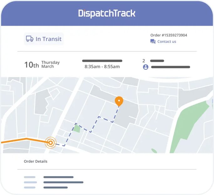 Furniture delivery app notifications