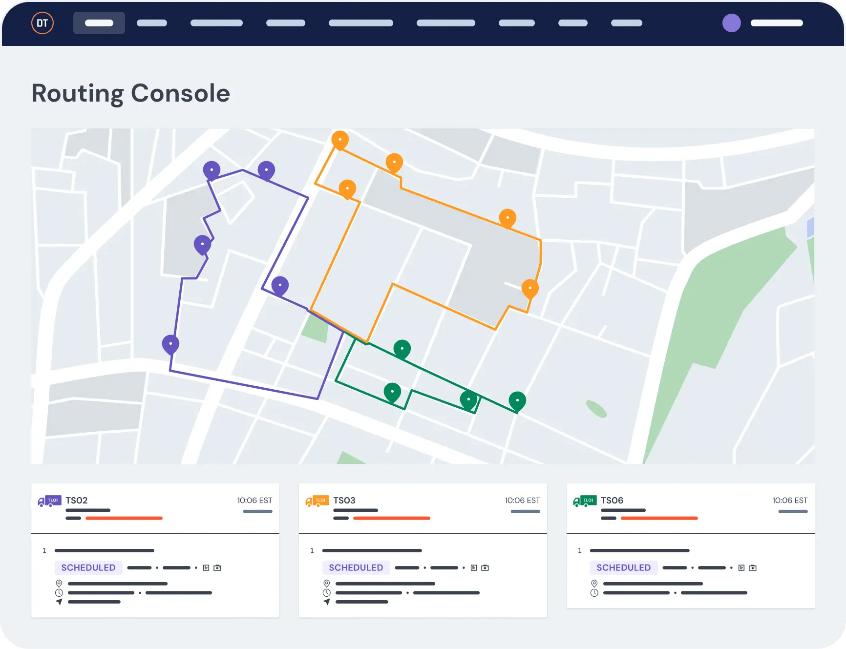 Route optimization software