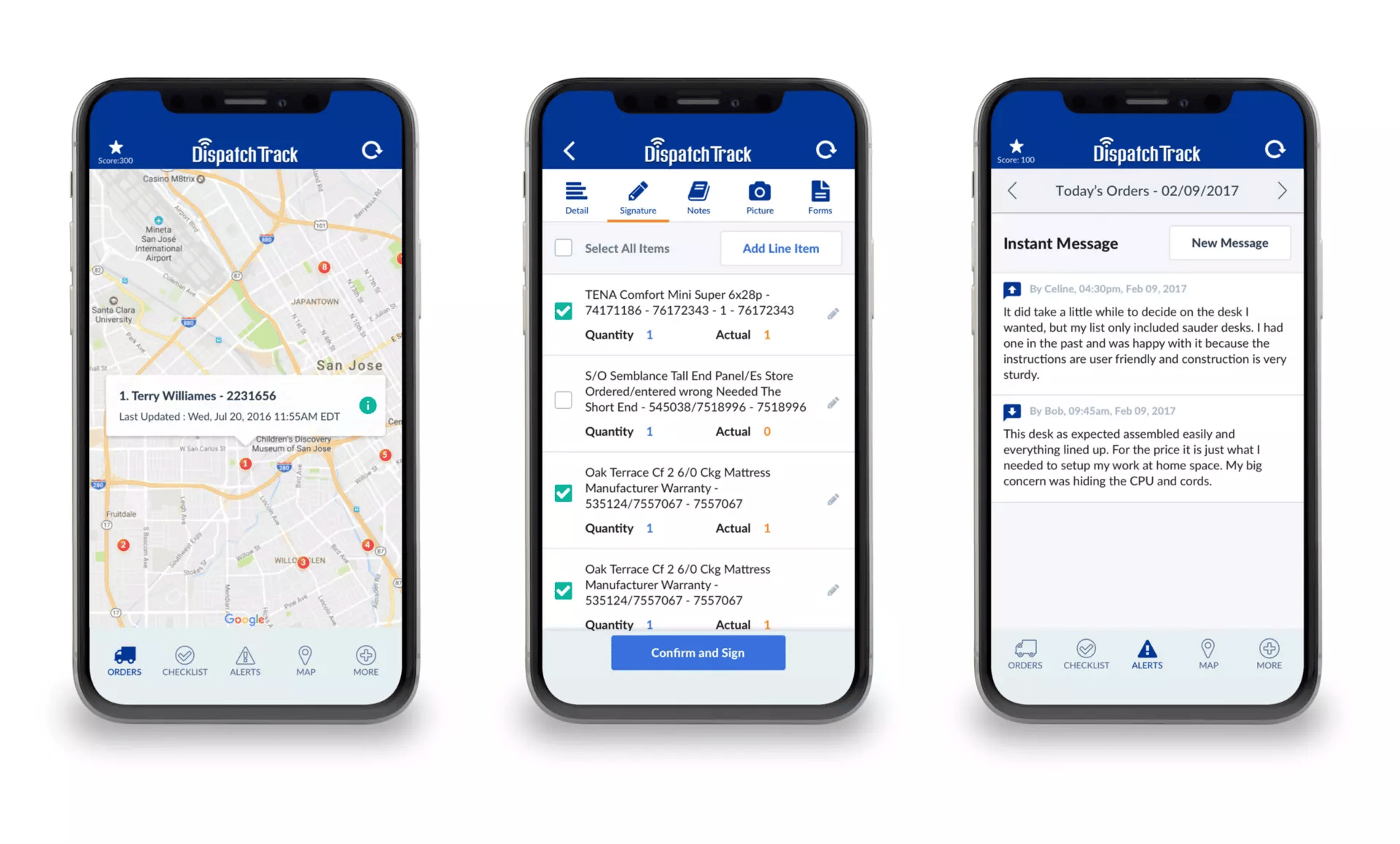 DispatchTrack last mile logistics app