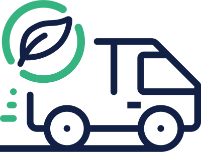 Sustainable delivery icon