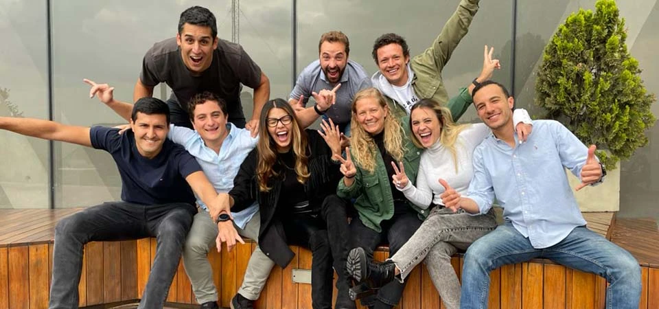 Our Colombia team looking enthusiastic