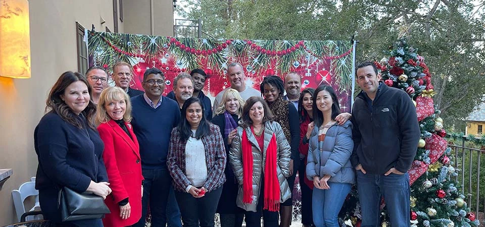 DispatchTrack's U.S. team gathered at a holiday party