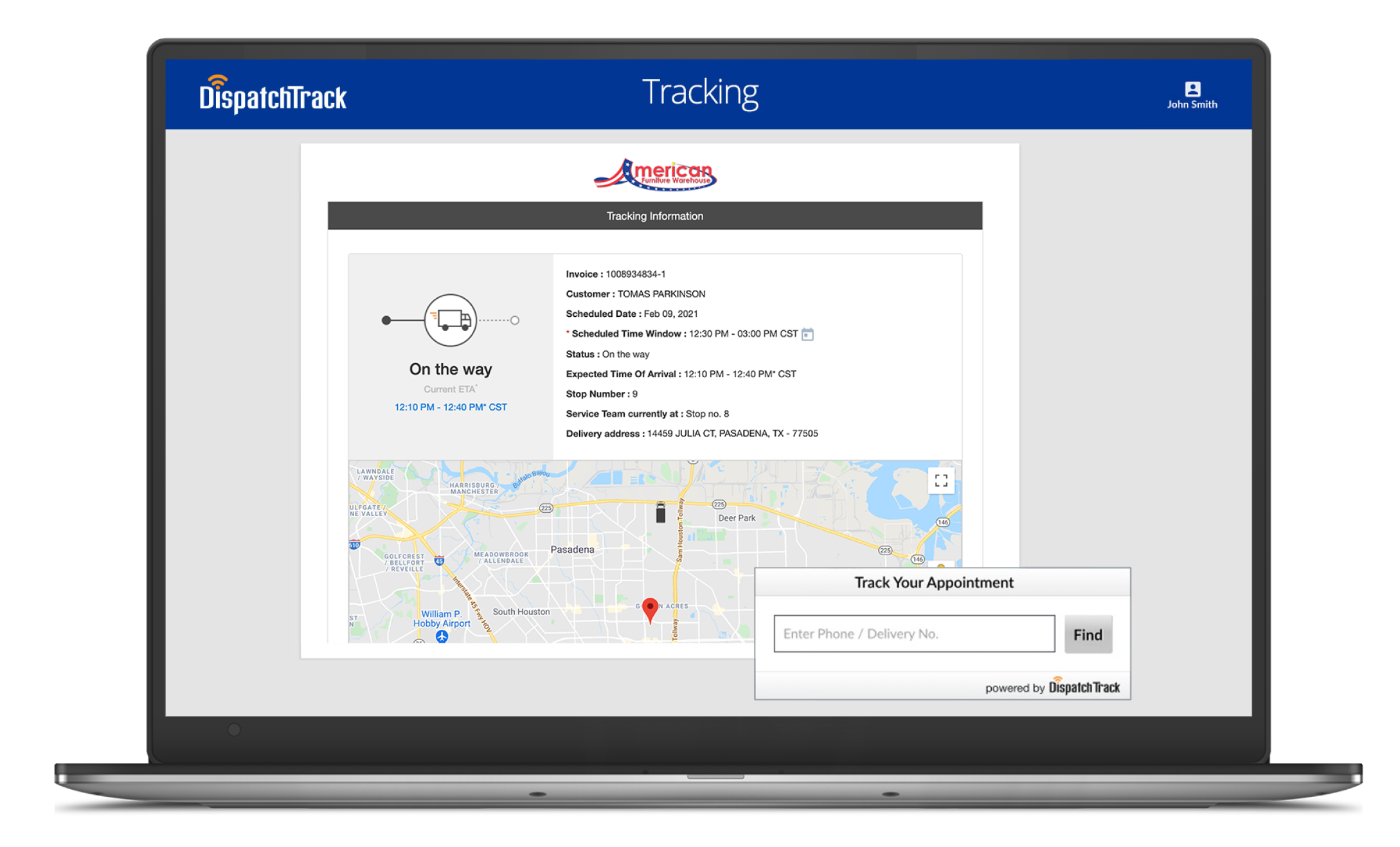 Real time order tracker Real time order tracker
