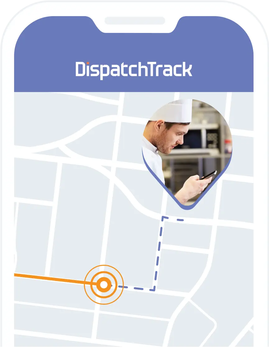 A mobile device showing how customers can track their deliveries