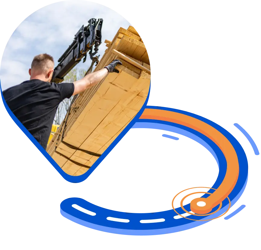 Building supplies delivery software