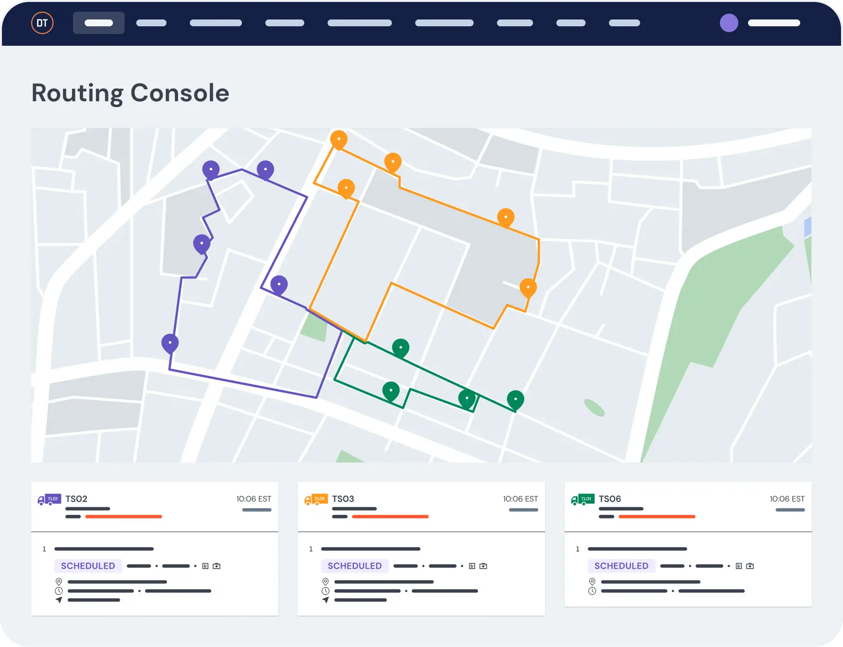 Route optimization software