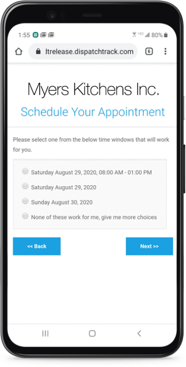 Construction material delivery app