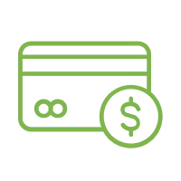 Various payment types accepted