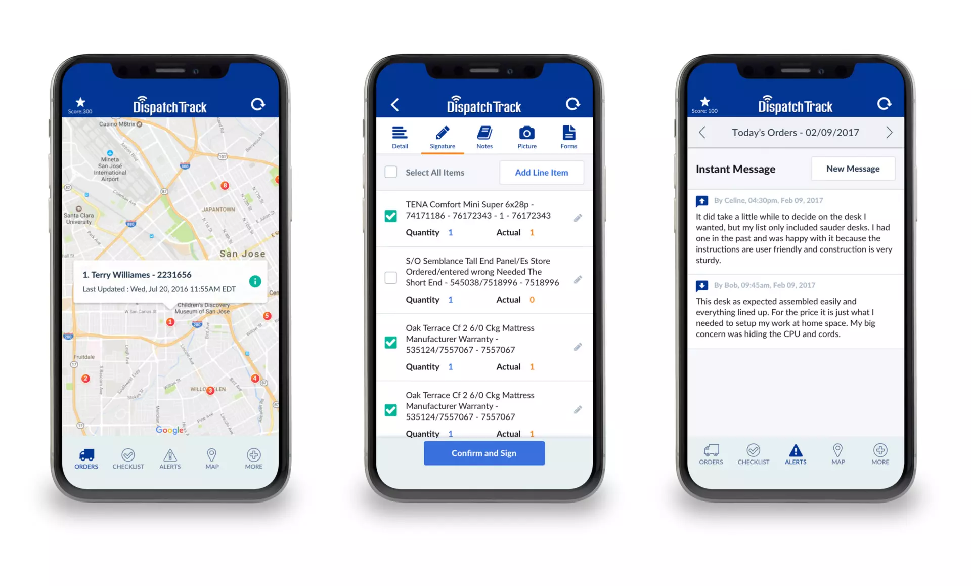 DispatchTrack last mile logistics app