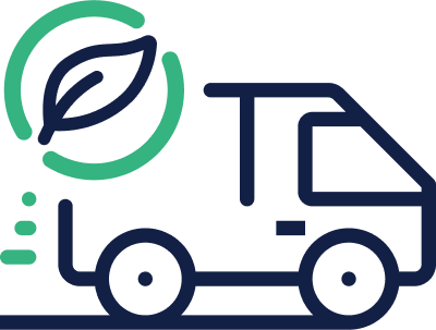 Sustainable delivery icon