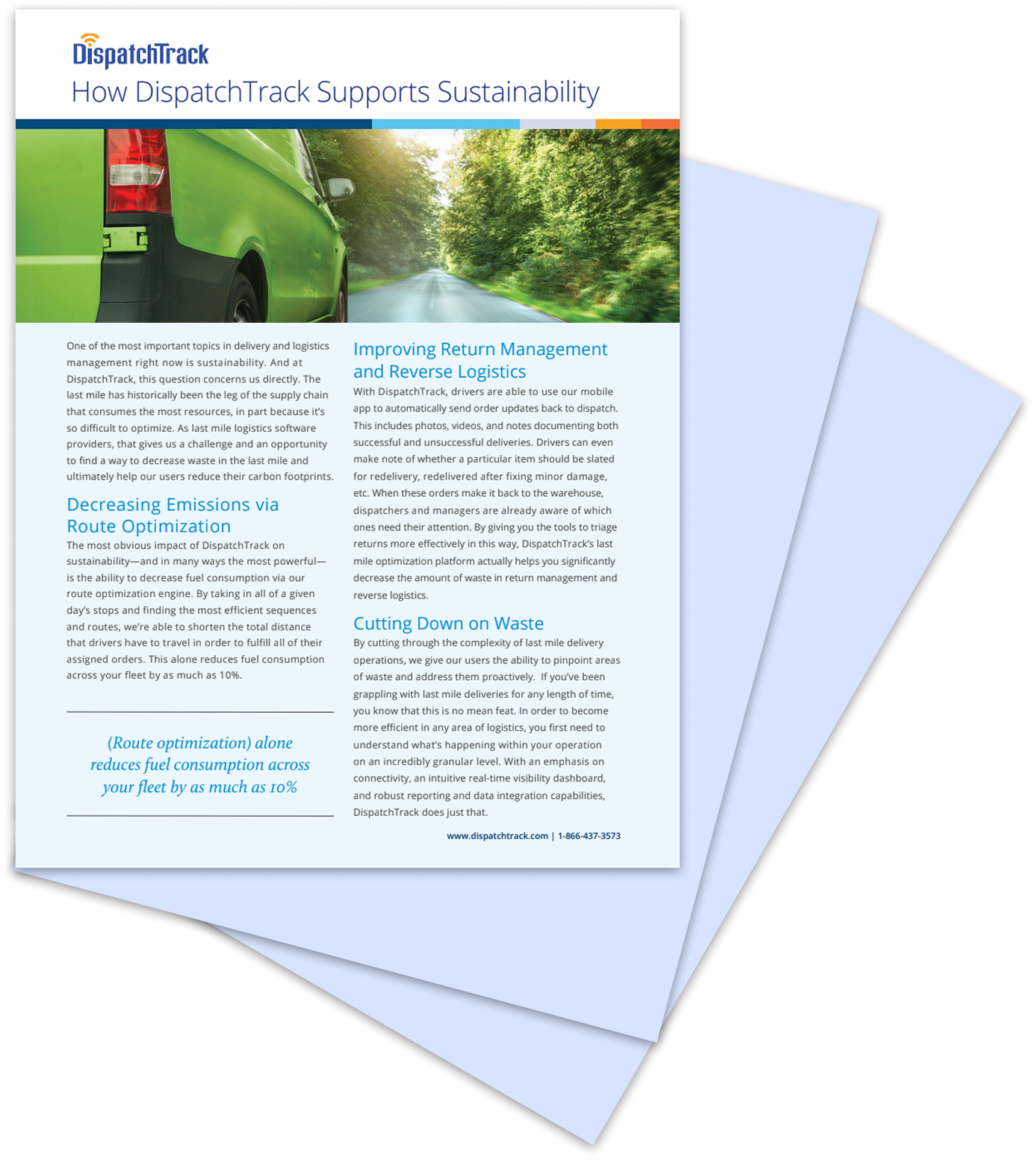 How DispatchTrack Supports Sustainability