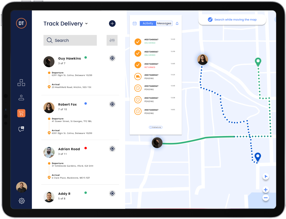 Live Delivery Tracking